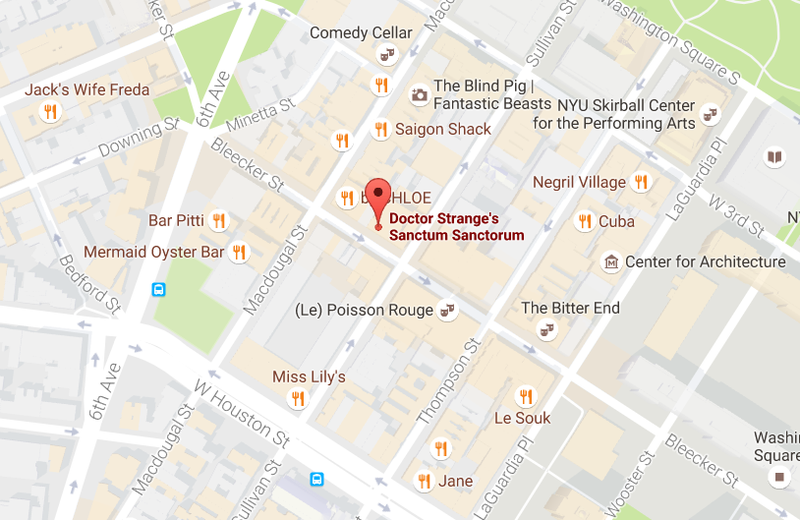 Doctor Strange’s Sanctum Sanctorum (Screenshot: Google Maps)